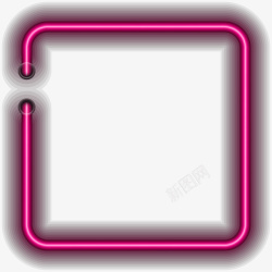 粉色光圈框架素材