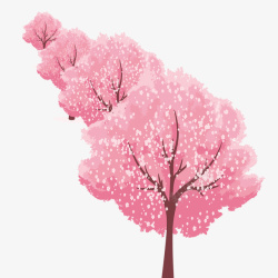 浪漫粉色樱花节海报素材