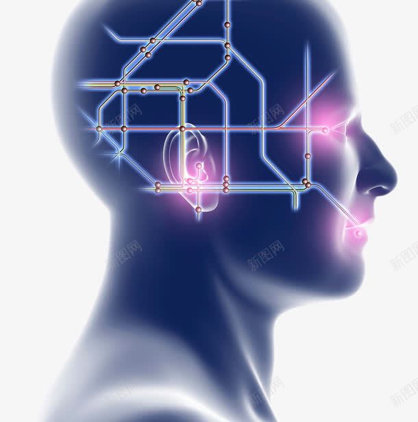 大脑人工智能png免抠素材_88icon https://88icon.com 人工智能 大脑 电路 集成电路板