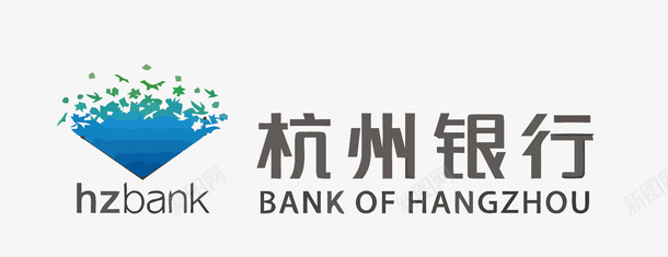 加密货币杭州银行LOGO矢量图图标图标