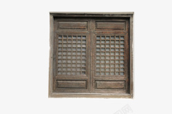 古旧中式经典窗门框素材