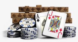 赌博扑克筹码素材