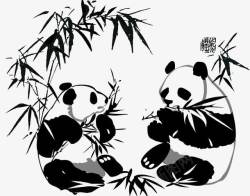 吃竹子吃竹子的大熊猫高清图片