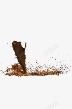 棕色飞溅的土泥巴棕色logo图标图标