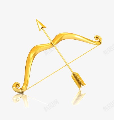 金色弓箭png免抠素材_88icon https://88icon.com 卡通弓 地位 收藏品 黄金