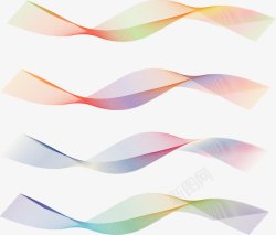 波浪形的混合线素材