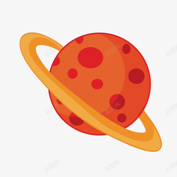 彩色星球矢量图ai免抠素材_88icon https://88icon.com 卡通 圆弧 彩色 探索 星环 星球 矢量图 纹理 质感