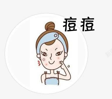 卡通手绘痘痘肌可爱女孩png免抠素材_88icon https://88icon.com 卡通 卡通痘痘 可爱 女孩