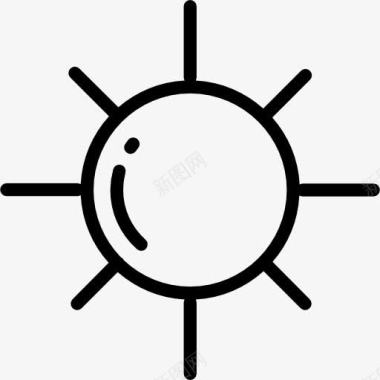夏天太阳图标图标