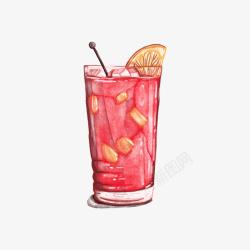 粉色西瓜汁矢量图素材