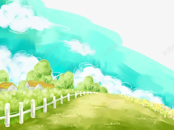 水彩画png免抠素材_88icon https://88icon.com 儿童画 卡通人物 女孩 童真