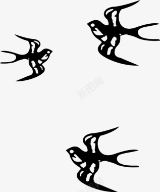 燕子图片燕子矢量图图标图标