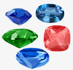 红宝石绿宝石产品实物宝石高清图片