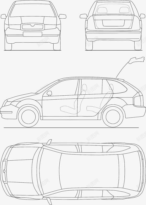 汽车纸png免抠素材_88icon https://88icon.com 图 工程 技术 模型 汽车 蓝图 计划 设计 透明