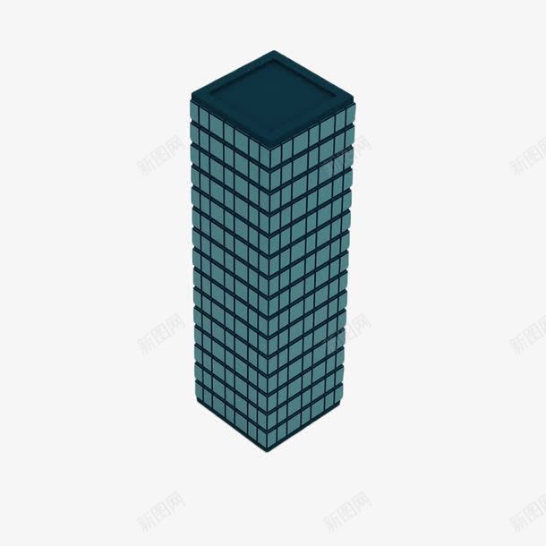 绿色几何建筑png免抠素材_88icon https://88icon.com 光伏 光伏发电 发电板 太阳能 绿色 自色能源 高楼