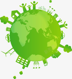 创意绿色环保地球素材
