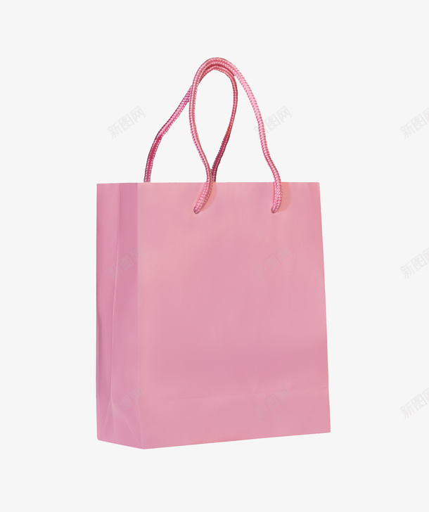 粉色手绘手提购物袋png免抠素材_88icon https://88icon.com 包装袋 手提袋 手绘 空白包装袋 粉色 袋子 购物袋