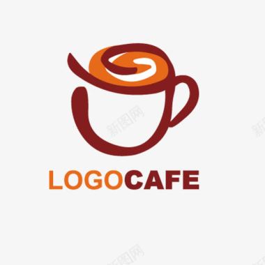 洒落的咖啡咖啡厅logo牛奶图标图标