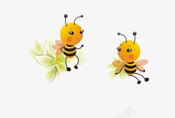 漂亮蜜蜂蜜蜂采花的高清图片