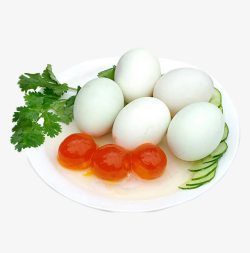 黄瓜片海鸭蛋和蛋黄高清图片