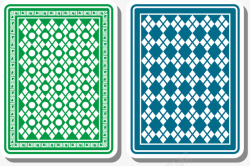 圆形镂空魔术扑克牌素材