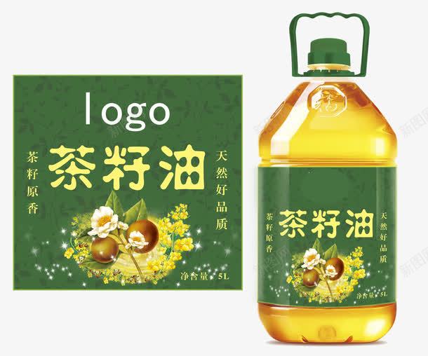 茶籽油标签png免抠素材_88icon https://88icon.com 产品实物 包装 标签 茶籽油