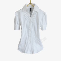 现代化时尚简洁大方白色衬衫素材