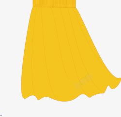 黄色的裙子黄色裙子矢量图高清图片
