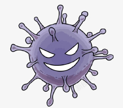 病菌细节图卡通病毒病菌矢量图高清图片