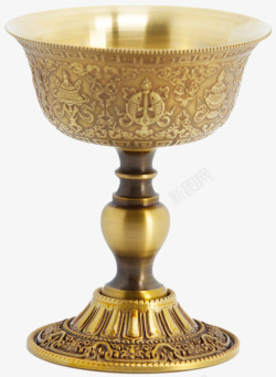 手提灯免抠素材精美铜制古典蜡烛灯台高清图片