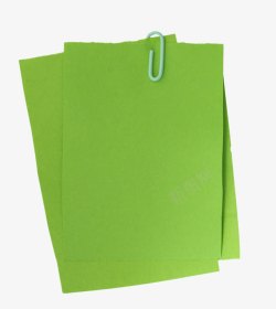 绿色便签纸素材