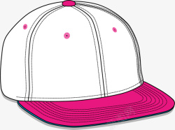 粉白色旅游帽素材