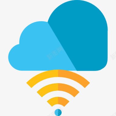 无线网络连接云图标图标