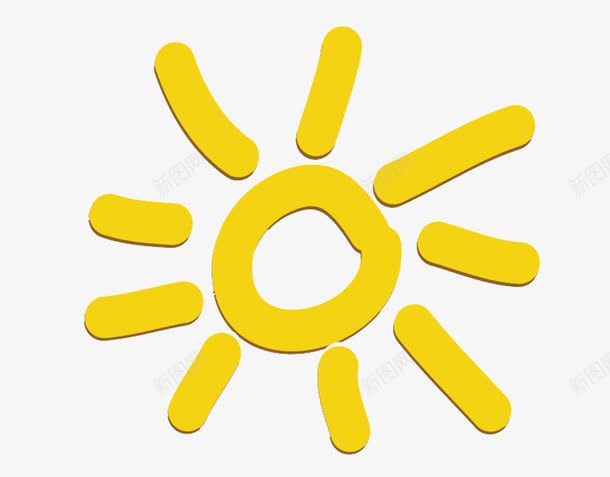 太阳简笔png免抠素材_88icon https://88icon.com 太阳 童真 简笔 金黄