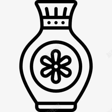 陶瓷罐花瓶图标图标