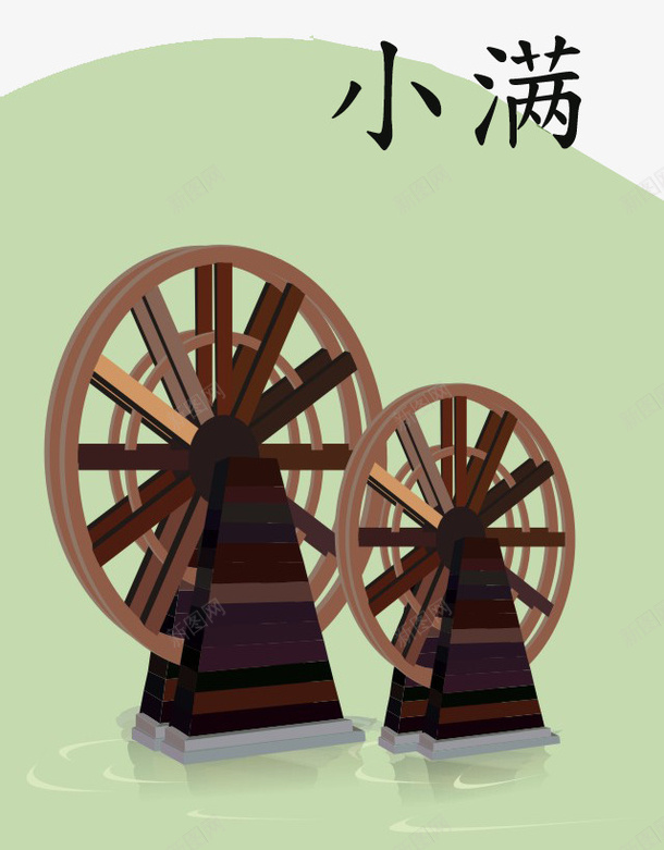 灰色水车旋转小满卡通插画png免抠素材_88icon https://88icon.com 卡通插画 圆弧 小满 弧度 弯曲 手绘 旋转 灰色 节气