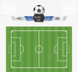 世界杯比赛球场计分板矢量图素材