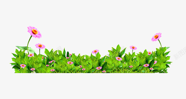 绿色花丛装饰图案png免抠素材_88icon https://88icon.com 免抠PNG 公园 大自然 植物 花圃 花坛 花朵 草丛 鲜花