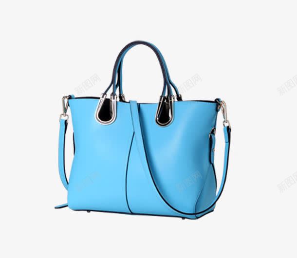蓝色女性手提包png免抠素材_88icon https://88icon.com 包包 手提包 皮包 钱包 随身物品