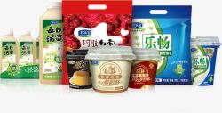 促销超市奶制品酸奶益生菌素材
