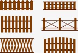 木制栏杆家居护栏矢量图高清图片
