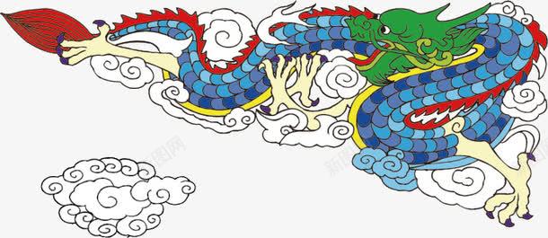 中国古典龙png免抠素材_88icon https://88icon.com 古典 神龙 祥云 青龙 龙