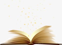 翻开的书素材