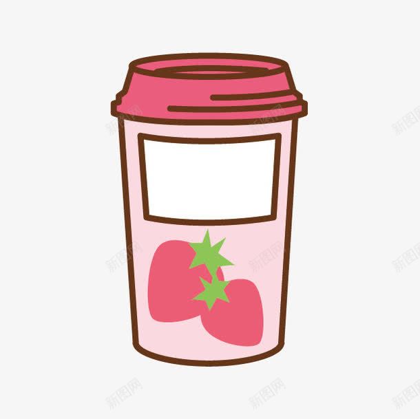 卡通草莓饮料png免抠素材_88icon https://88icon.com 卡通 卡通草莓饮料 草莓奶茶 草莓饮料 饮料