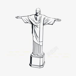 耶稣雕像巴西耶稣像高清图片