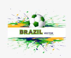 巴西奥运会足球装饰矢量图素材