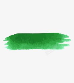 绿色笔触墨点条矢量图素材
