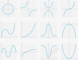 数学抛物线曲线矢量图素材