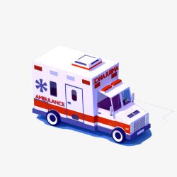 创意救护车卡通救护车高清图片