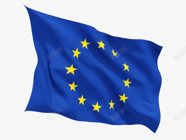 欧盟旗子png免抠素材_88icon https://88icon.com 卡通手绘 旗子 旗子免扣PNG图 星星 欧盟 欧盟PNG图 欧盟免扣图 蓝色